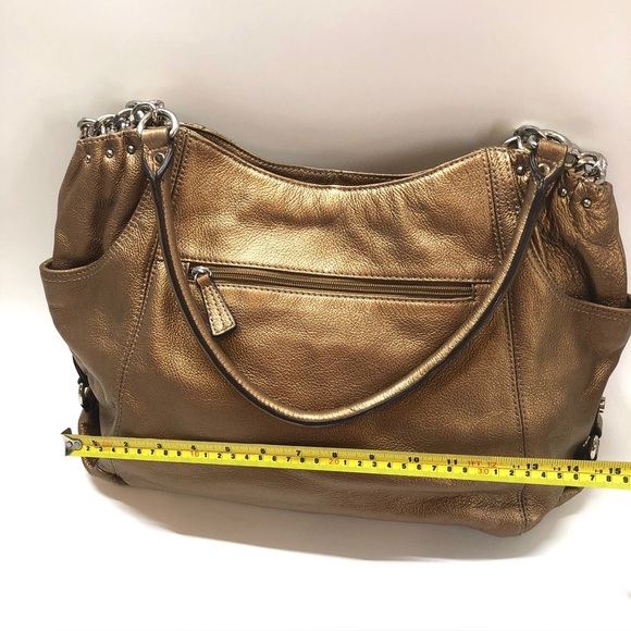 Tignanello Copper Leather Shoulder Bag - Picture 11 of 13